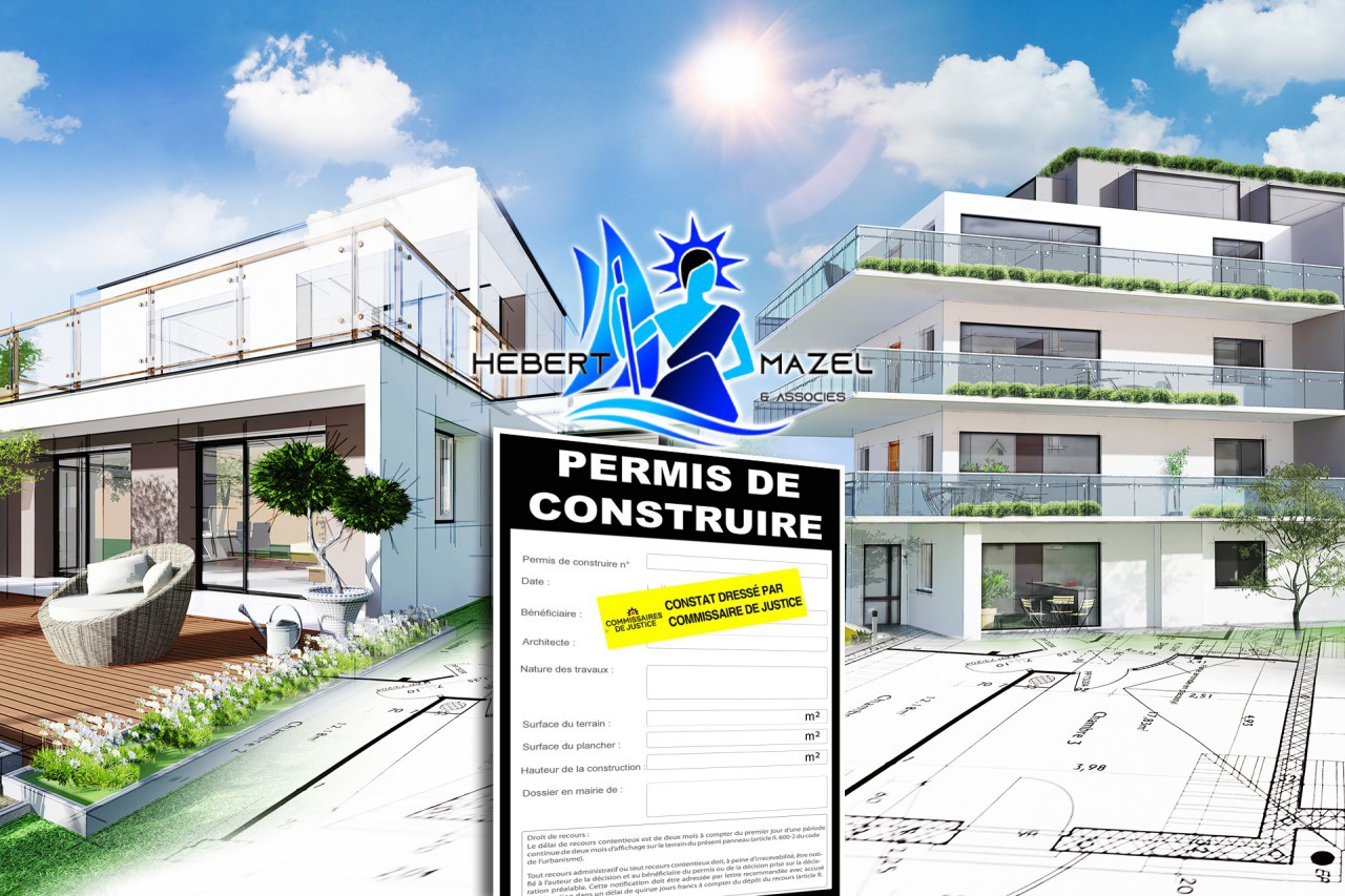 Constat d'affichage permis construire - dclaration pralable Agon-Coutainville